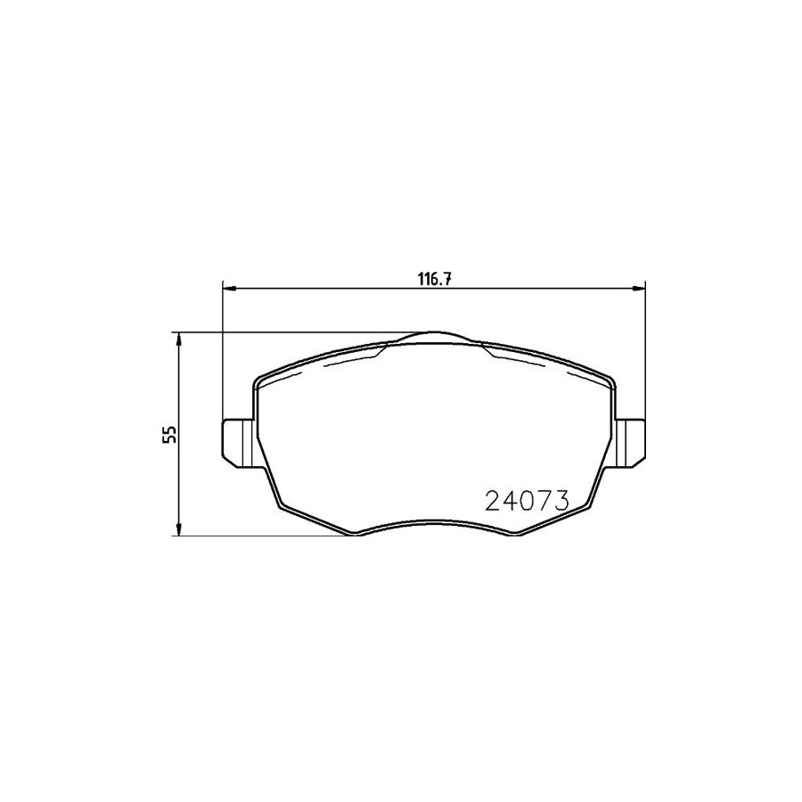 Hella 8DB 355 011 231 Brake Pad Set For Lancia Ypsilon Ii 843 Not Prepared For Wear Indicator With Accessories
