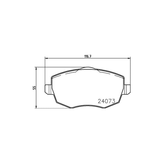 Hella 8DB 355 011 231 Brake Pad Set For Lancia Ypsilon Ii 843 Not Prepared For Wear Indicator With Accessories