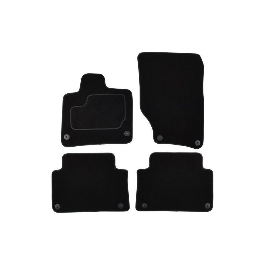 MAMMOOTH Tailored A041 AUD240 PRM 01 Floor mat set for AUDI Q7 (4LB) Textile, Front and Rear, Quantity: 4, Black