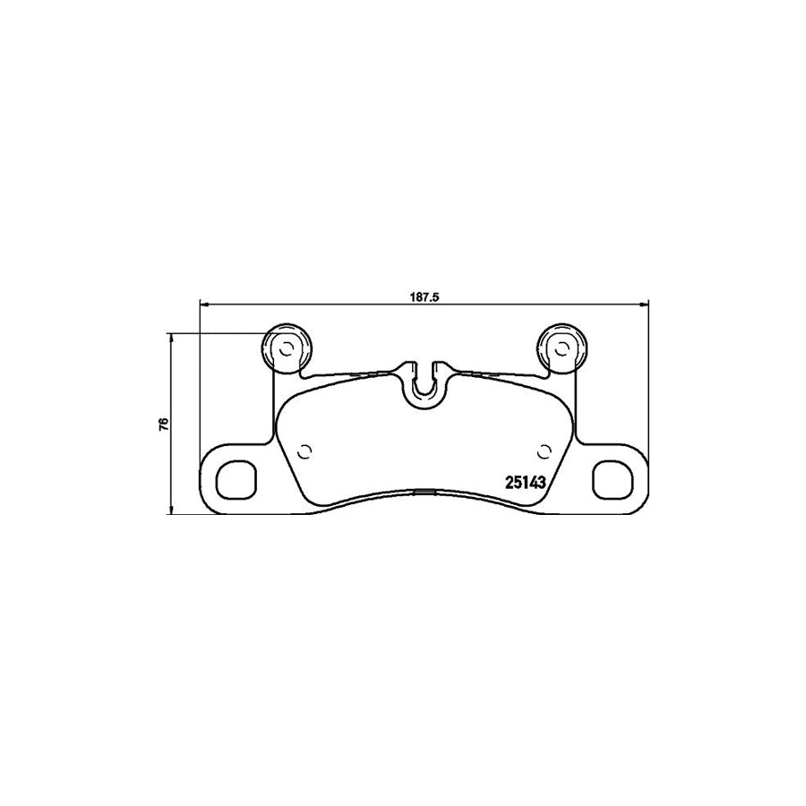 Hella 8DB 355 023 371 Brake Pad Set Prepared For Wear Indicator