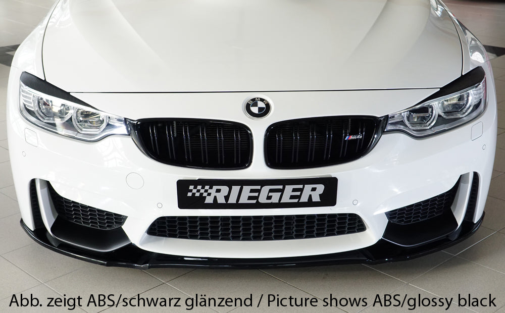 Rieger 00053420 BMW 4 Series F80 F82 F83 Front Splitter (M3 & M4) -  Matte Black