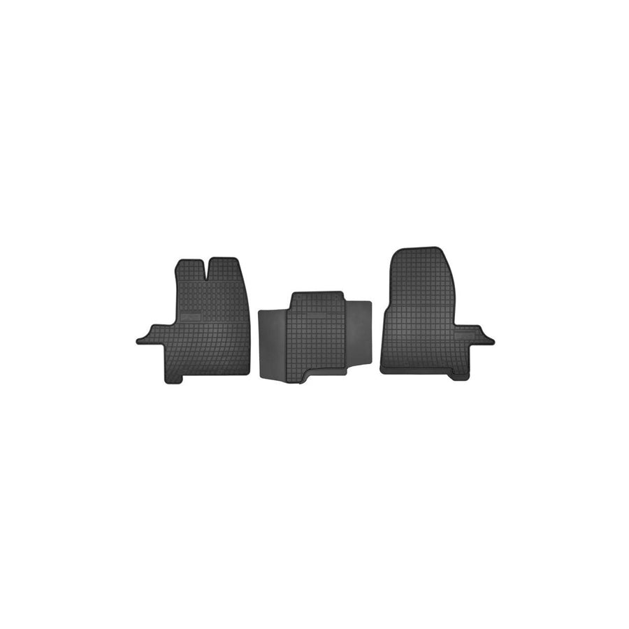 FROGUM Tailored D00312 Floor mat set Elastomer, Front, Quantity: 3, Black, (LHD)