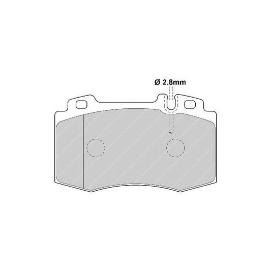 Ferodo Sl Fsl1839 Brake Pad Set With Acoustic Wear Warning With Spring