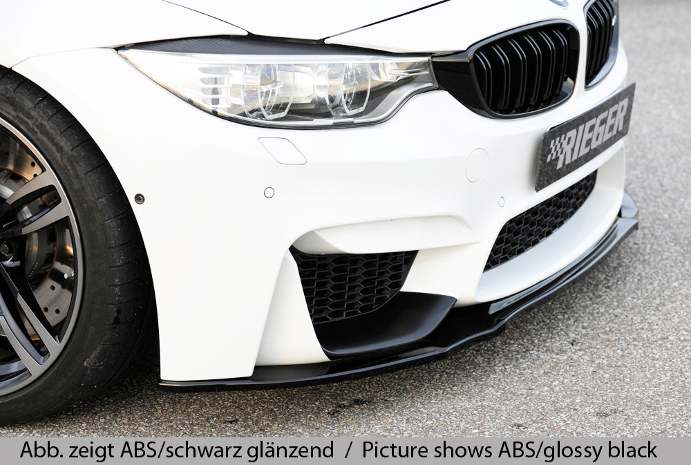 Rieger 00053420 BMW 4 Series F80 F82 F83 Front Splitter (M3 & M4) -  Matte Black