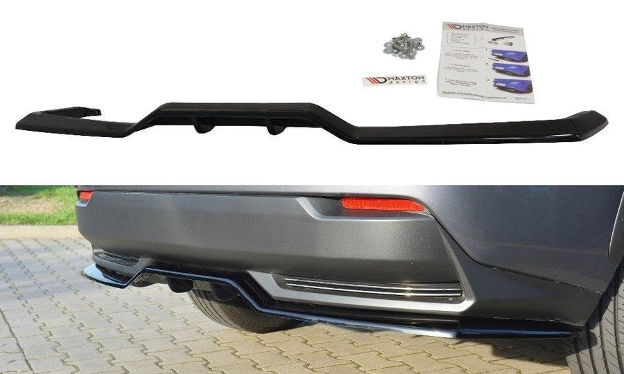 Maxton Design LE-NX-1-H-RD1+RD2T Central Rear Splitter (with vertical bars) Lexus NX MK1 H | Duco Car Parts UK Car Parts