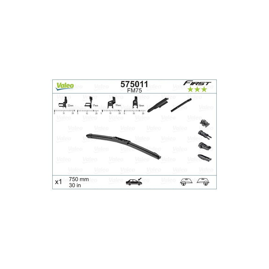 Valeo First Multiconnection 575011 Wiper Blade | Duco Car Parts UK Car Parts