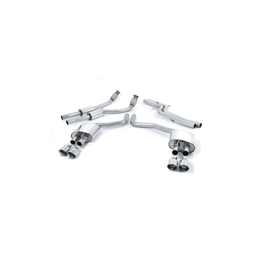 MillTek Audi C7 Non-Resonated Cat-Back Exhaust System S6