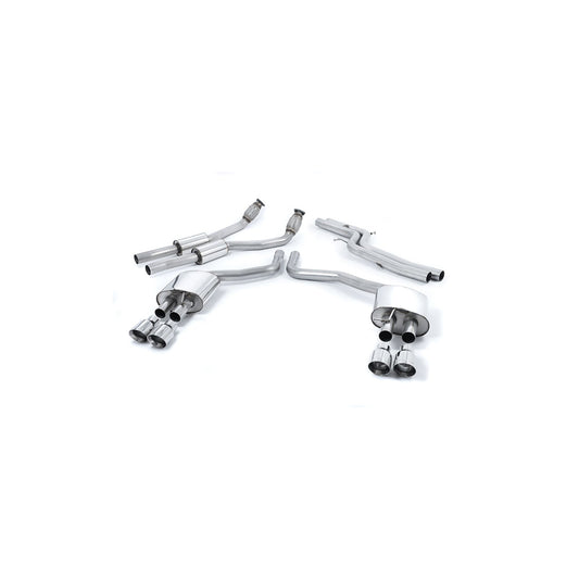 MillTek Audi C7 Non-Resonated Cat-Back Exhaust System S6