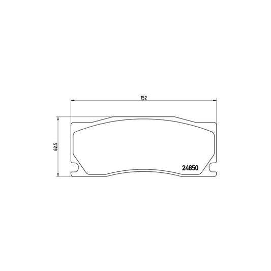 Brembo P 36 023 Brake Pad Set For Jaguar Xk Excl Wear Warning Contact