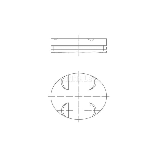 MAHLE ORIGINAL 005 24 00 Piston 92,9 mm, without cooling duct