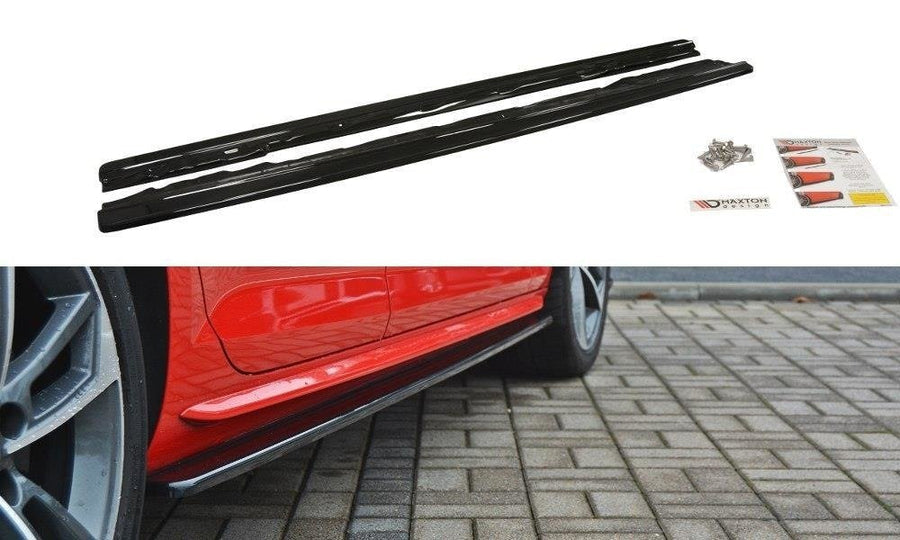 Maxton Design AU-A4-B9-SLINE-SD1T Side Skirts Diffusers Audi S4 B9 / A4 S-Line B9 | Duco Car Parts UK Car Parts