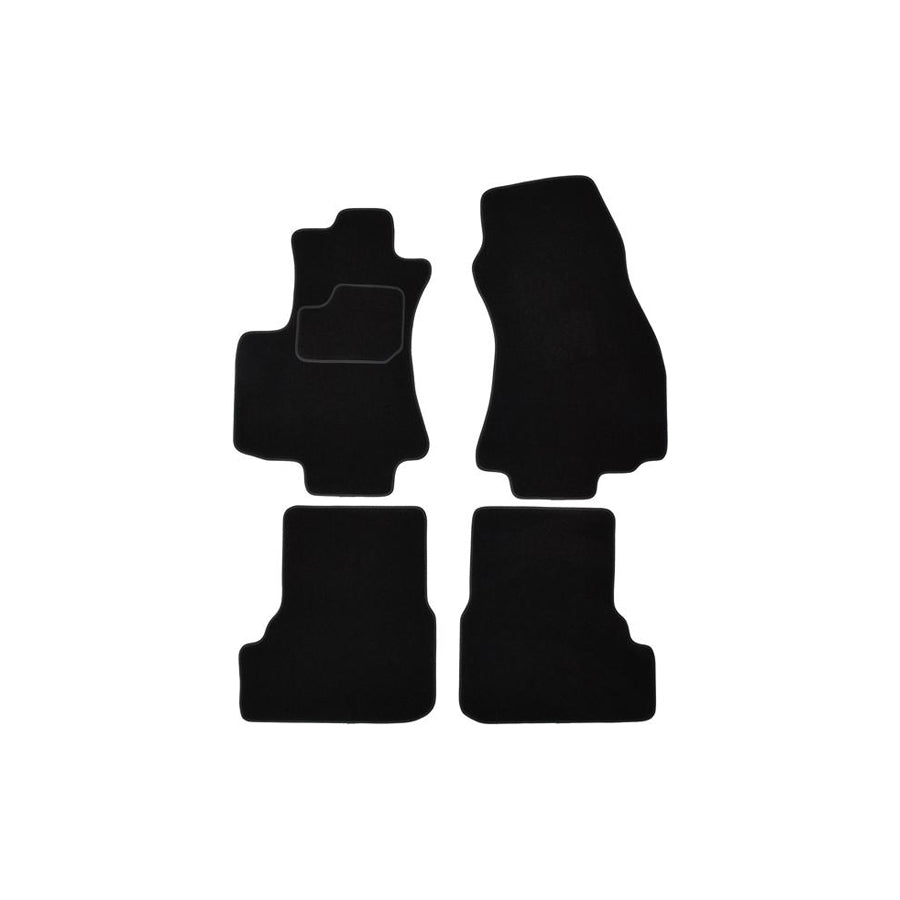 CUSTOPOL Tailored OPL335S Floor mat set for OPEL Zafira B (A05) Textile, Front and Rear, Quantity: 4, Black