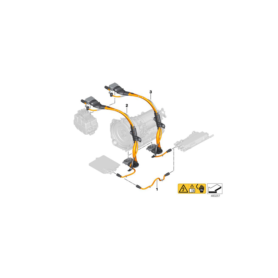 Genuine BMW 61129866371 G30 High-Volt.Wiring Harn.Pow.Elect.Kit- Cpm (Inc. 530e & 530eX) | Duco Car Parts UK Car Parts