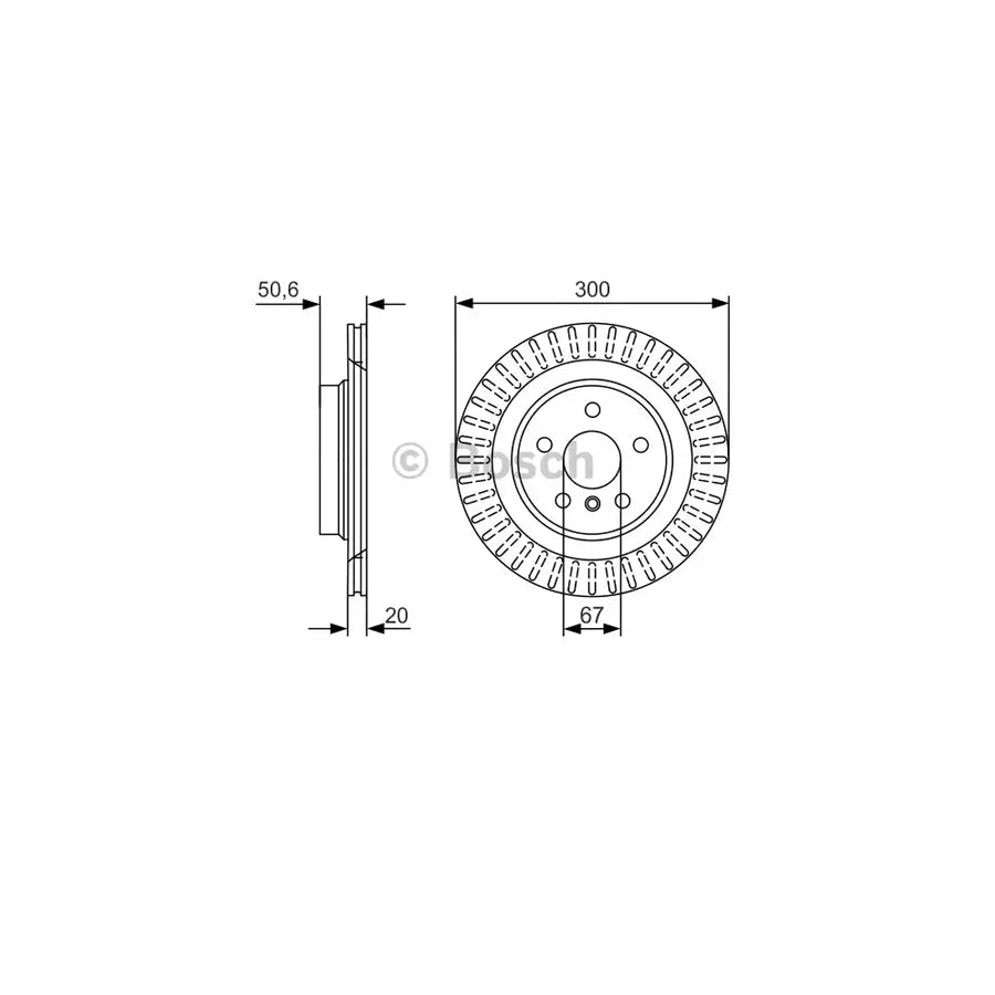 BOSCH 0 986 479 C95 Brake Disc Internally Vented Vented Coated High carbon
