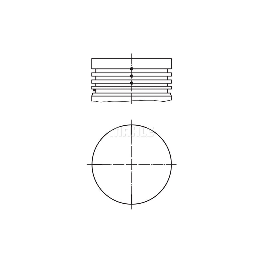 MAHLE ORIGINAL 022 04 00 Piston 69,0 mm