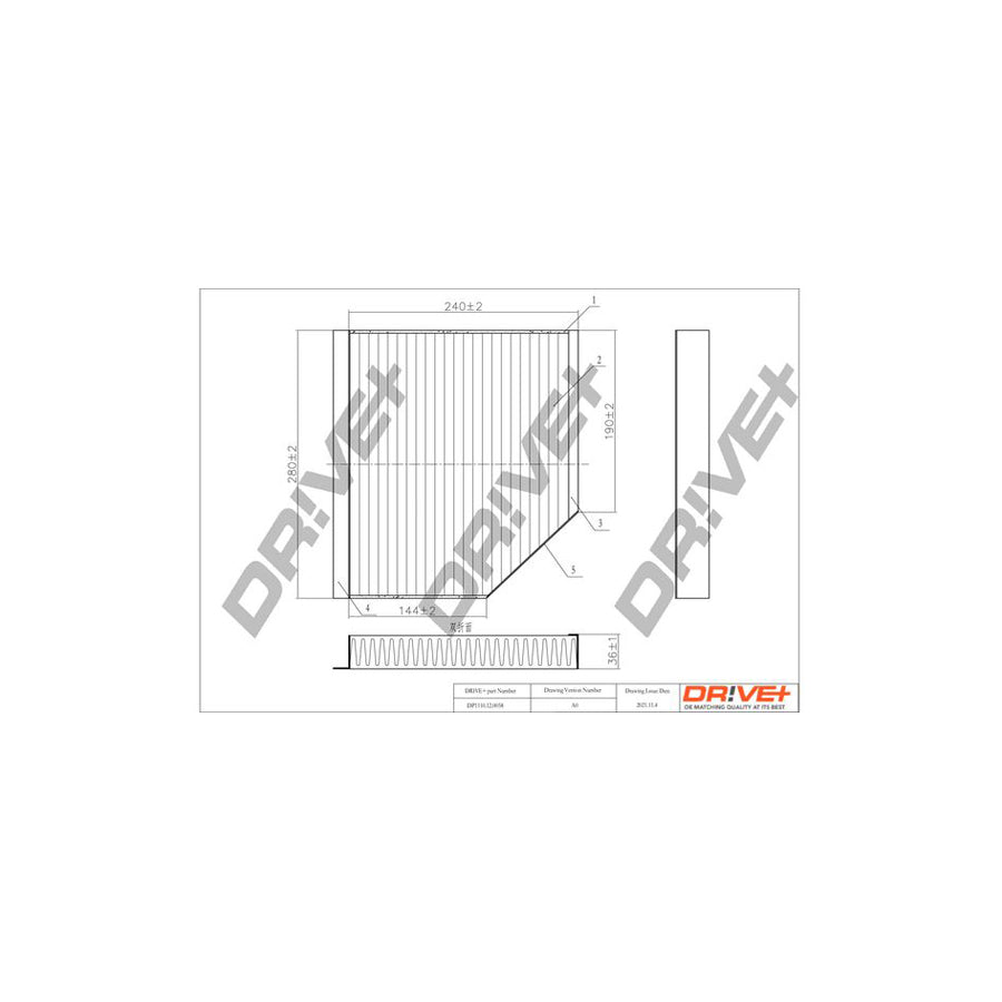 Dr!Ve+ Dp1110.12.0058 Pollen Filter | Duco Car Parts UK Car Parts