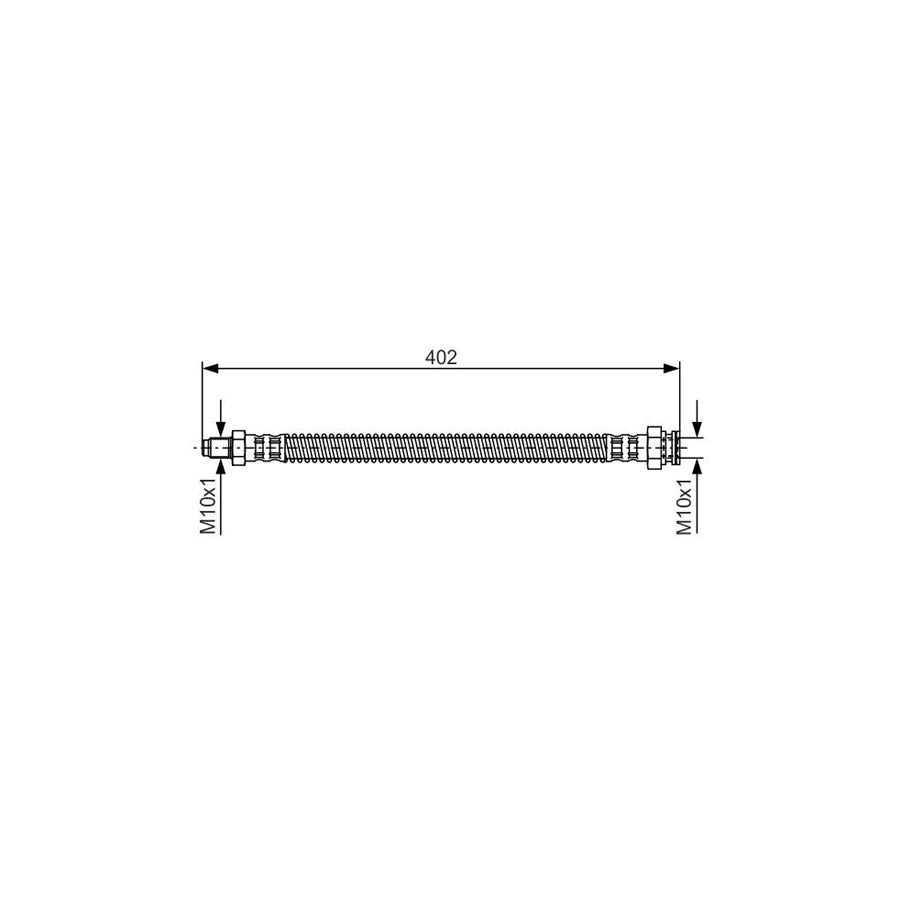 BOSCH 1 987 476 667 Brake Hose for PEUGEOT 305 380Mm