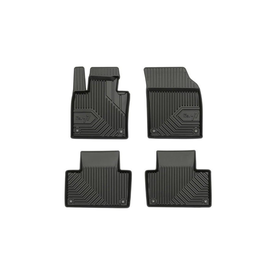 FROGUM Tailored, No.77 77407831 Floor mat set for VOLVO XC90 II (256) Elastomer, Front and Rear, Quantity: 4, Black, (LHD)