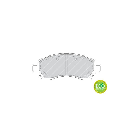 Ferodo Premier Eco Friction Fdb1612 Brake Pad Set With Acoustic Wear Warning Without Accessories