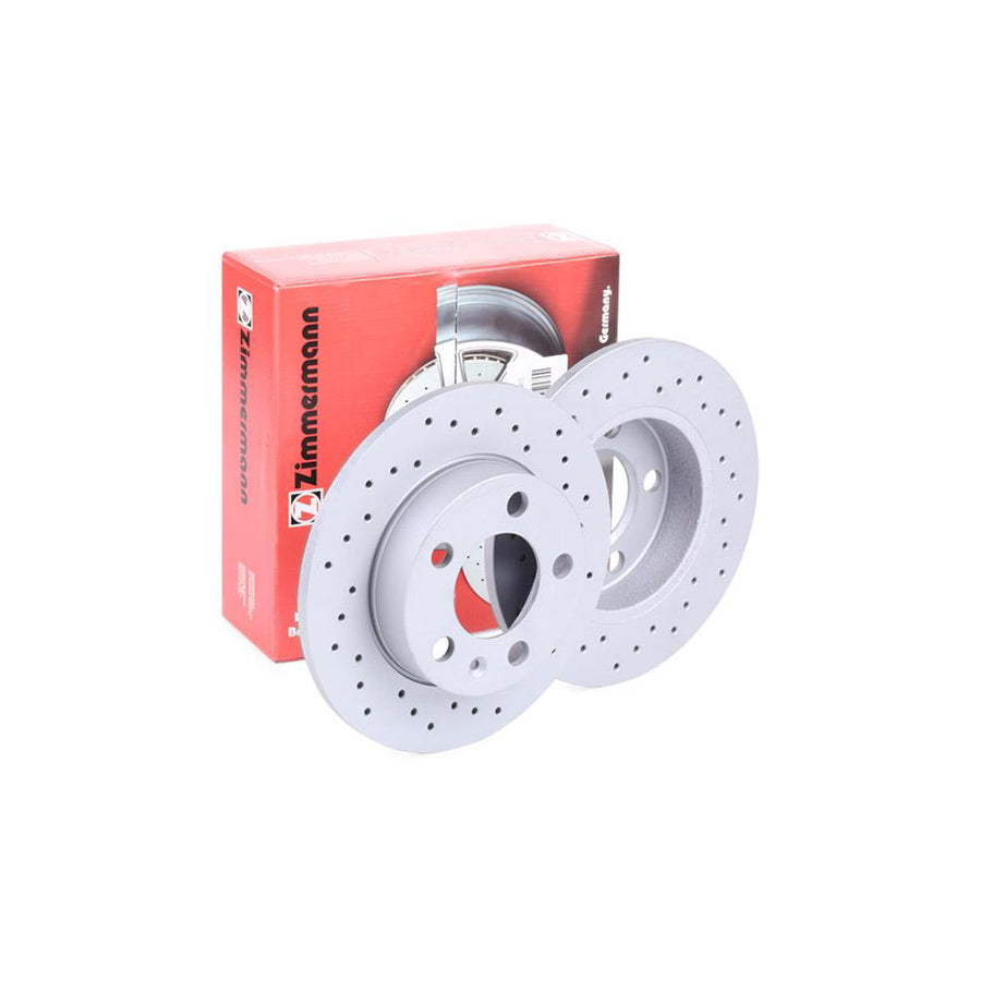 ZIMmERMANN SPORT COAT Z 100 1236 52 Brake Disc Perforated Solid Coated