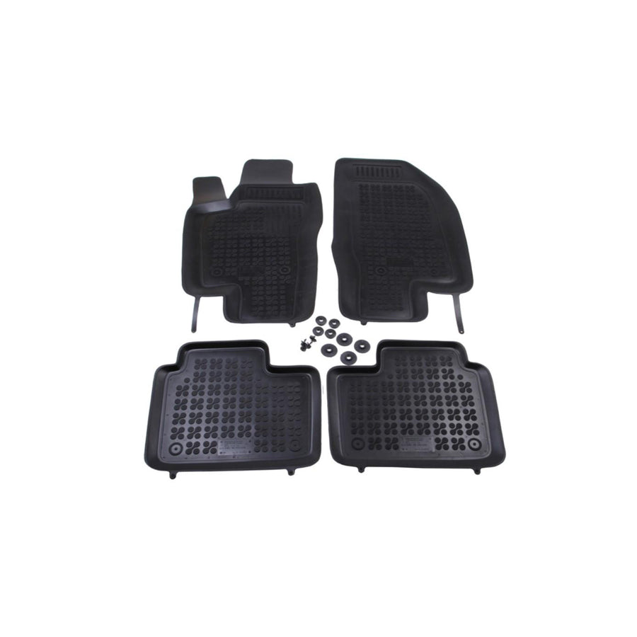 REZAW PLAST 202502 Floor mat set for ALFA ROMEO 156 Elastomer, Front and Rear, Black