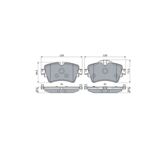 Bosch 0986494809 Brake Pad Set BP1860