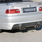 Rieger 00099823 BMW 3 Series E46 Rear Diffuser for Twin Tailpipe Centre - Carbon-Look