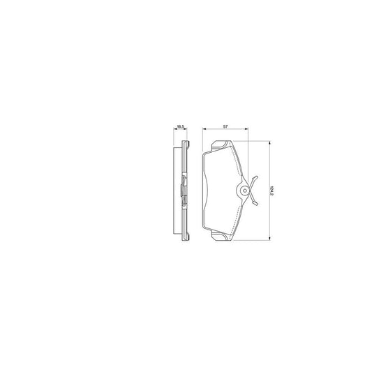Bosch 0986424490 Brake Pad Set With Mounting Manual BP257