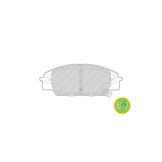 Ferodo Fdb1444 Brake Pad Set With Acoustic Wear Warning Without Accessories