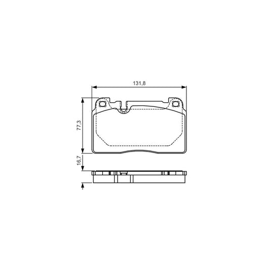 Bosch 0986Tb3212 Brake Pad Set For Audi Q5 8Rb
