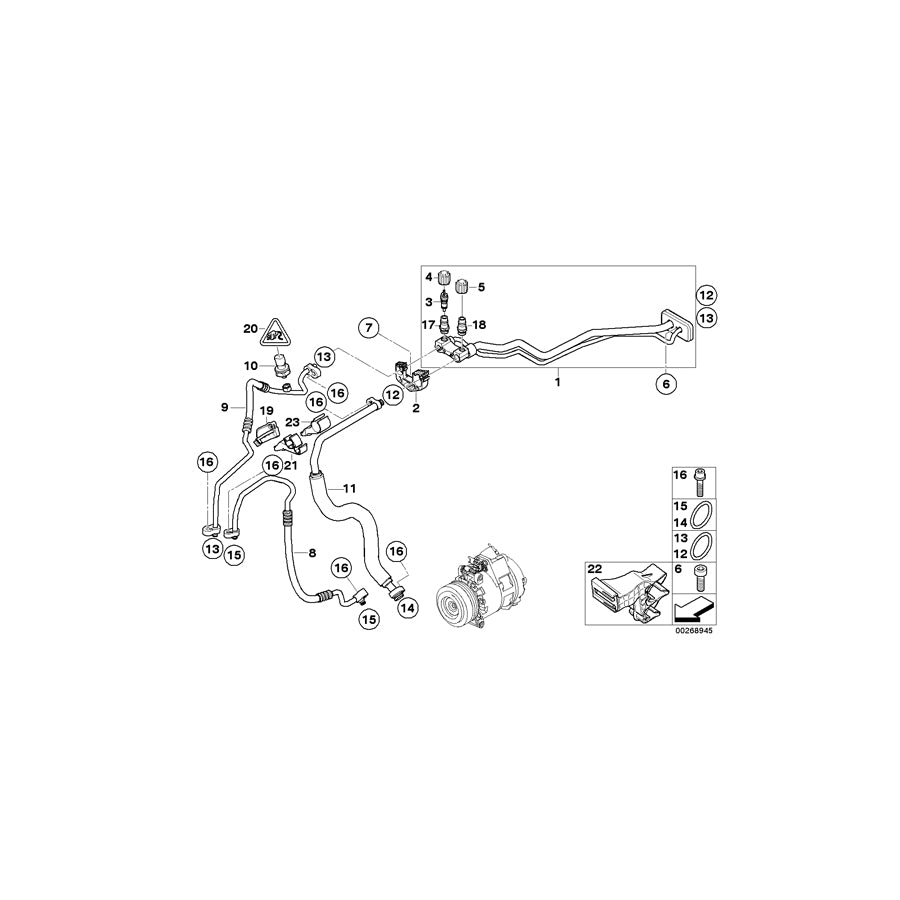 Genuine BMW 64536988867 E70 Suction Pipe N52N (Inc. X5 3.0si) | Duco Car Parts UK Car Parts