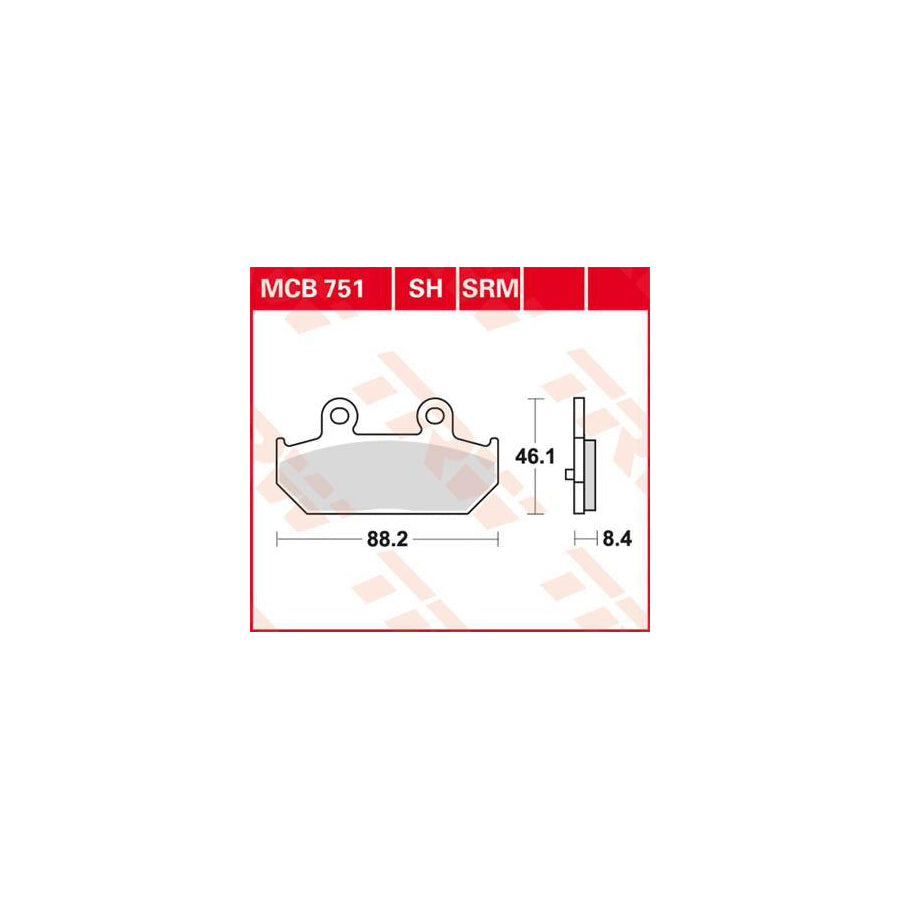 TRW Sinter Street Mcb751Sh Brake Pad Set