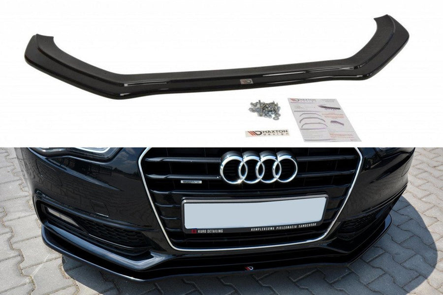 Maxton Design AU-A5-1F-SLINE-FD2T Front Splitter V.2 Audi S5 / A5 S-Line 8T FL | Duco Car Parts UK Car Parts