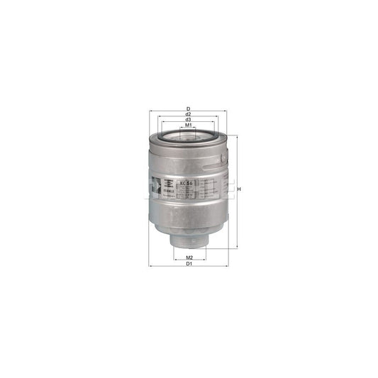 MAHLE ORIGINAL KC 56 Fuel filter Spin-on Filter