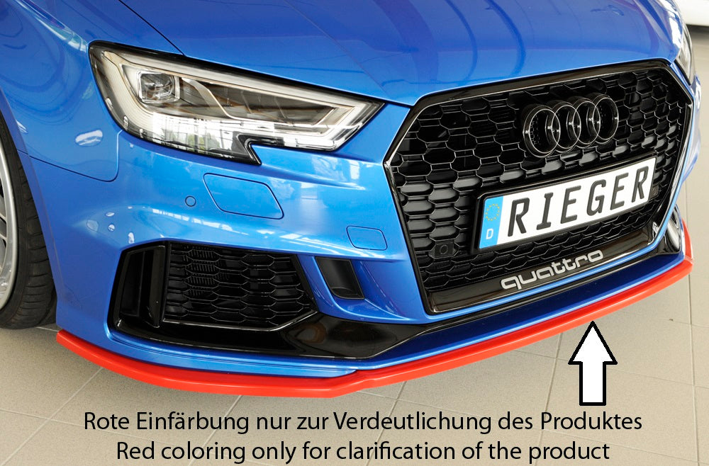 Rieger 00056810 Audi 8V RS3 Front Splitter