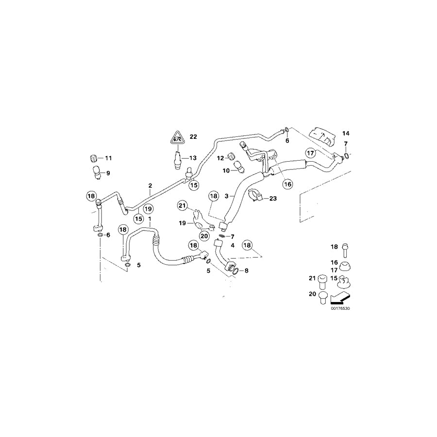 Genuine BMW 64509181857 E60 E61 Pressure Hose,Condenser,Evaporator (Inc. 535i & 535xi) | Duco Car Parts UK Car Parts