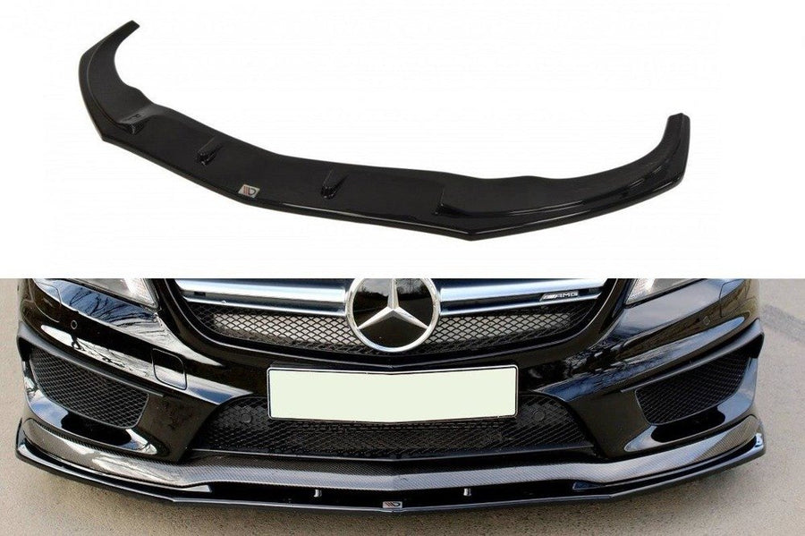 Maxton Design ME-CLA-117-AMG-FD2T Front Splitter V.2 Mercedes Benz CLA 45 AMG C117 (Pre-Facelift) | Duco Car Parts UK Car Parts