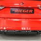 Rieger 00088154 Skoda 3T 3V Superb III Rear Diffuser - Glossy Black