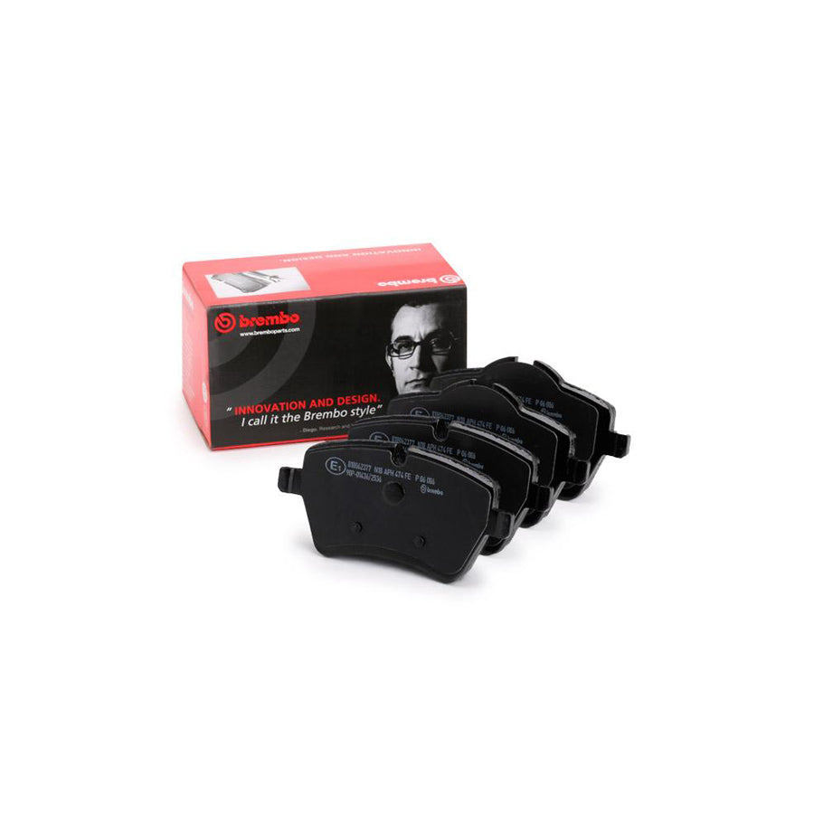 Brembo P 06 086 Brake Pad Set Prepared For Wear Indicator With Brake Caliper Screws