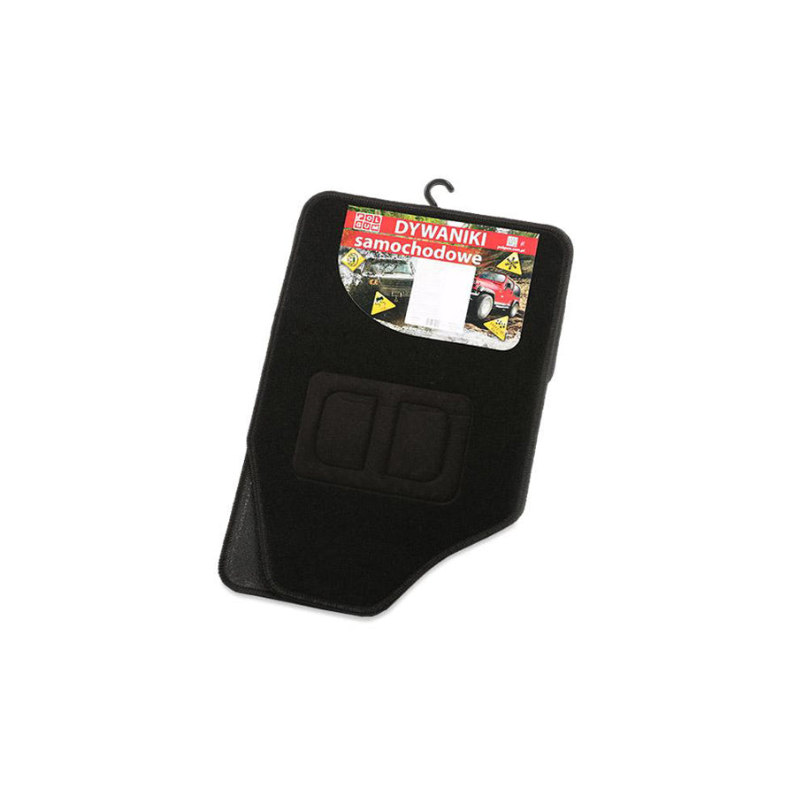 POLGUM Universal fit 9901-1 Floor mat set Textile, Front and Rear, Quantity: 4, Black