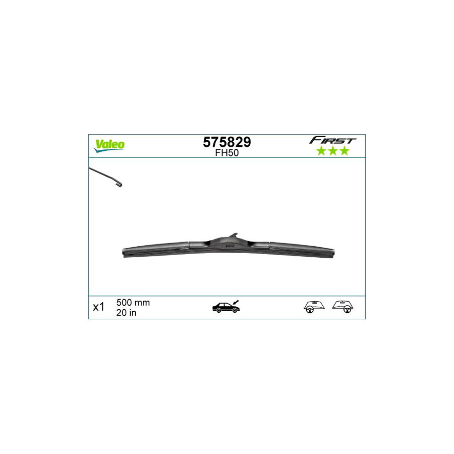 Valeo First Hybrid 575829 Wiper Blade | Duco Car Parts UK Car Parts