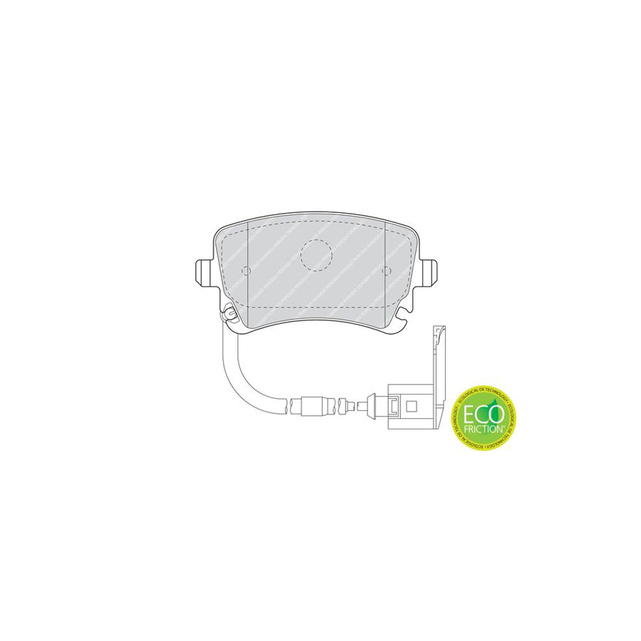 Ferodo Premier Eco Friction Fdb1408 Brake Pad Set For Vw Phaeton 3D1 3D2 3D3 3D4 3D6 3D7 3D8 3D9 Incl Wear Warning Contact With Brake Caliper Screws With Accessories