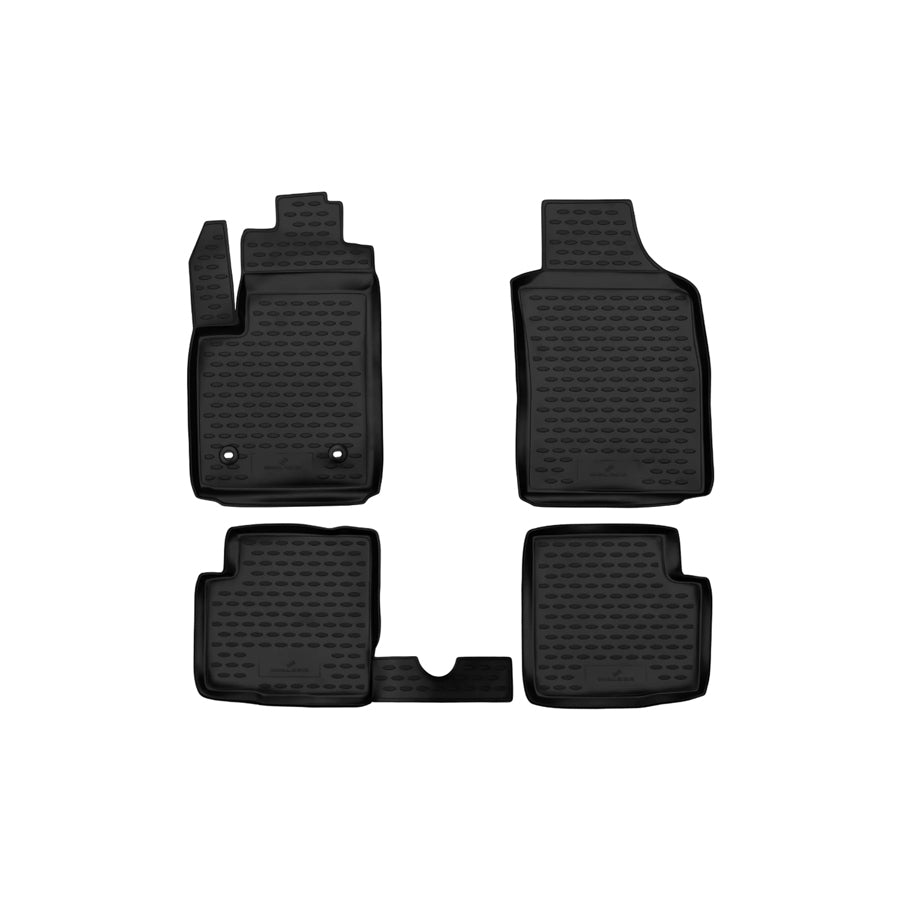 WALSER Tailored, XTR 75147 Floor mat set Elastomer, Front and Rear