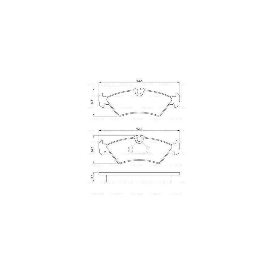 Bosch 0986424219 Brake Pad Set With Anti Squeak Plate With Mounting Manual BP102