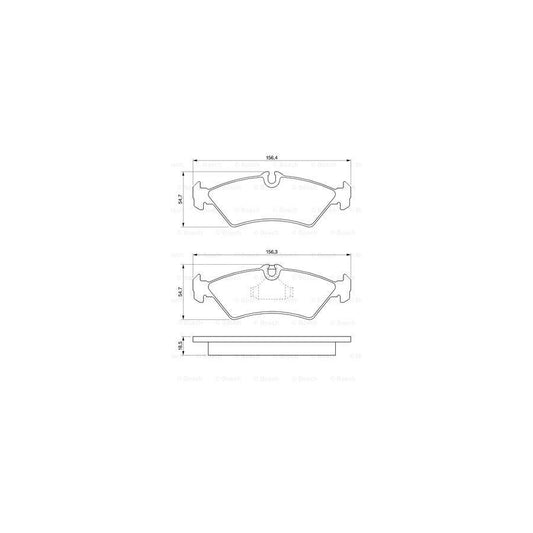 Bosch 0986424219 Brake Pad Set With Anti Squeak Plate With Mounting Manual BP102
