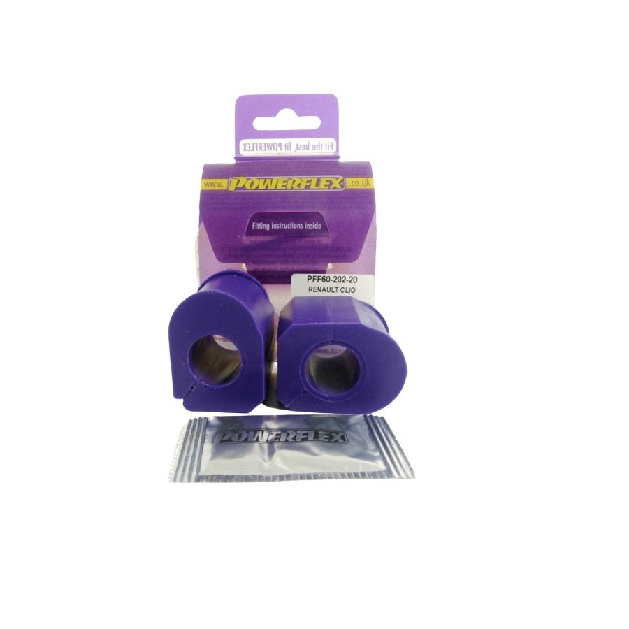 Powerflex PFF60-202-20 Renault Front Anti Roll Bar Inner Bush 20mm (Inc. Twingo II, Clio I, Williams) | Duco Car Parts UK Car Parts