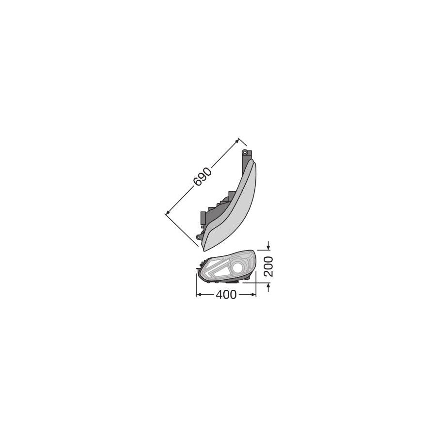 OSRAM LEDHL105-BK Headlight Set for FORD FOCUS