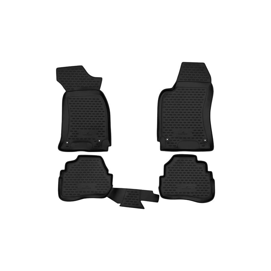 WALSER Tailored, XTR 75131 Floor mat set Elastomer, Front and Rear