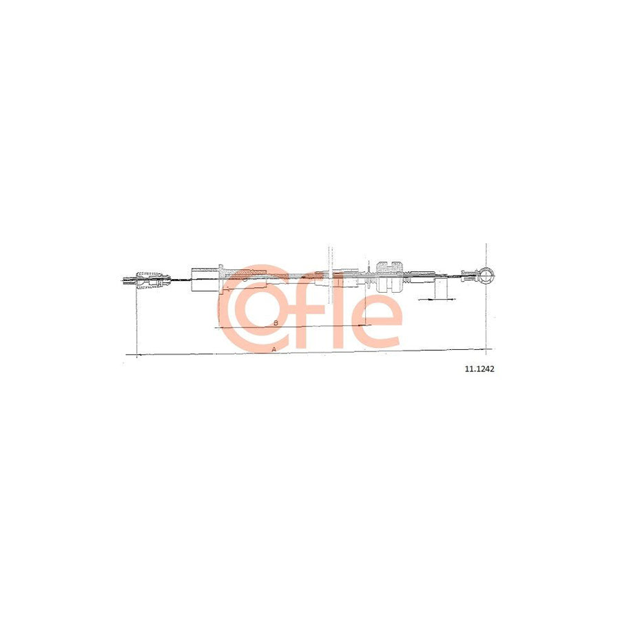 COFLE 11.1242 Throttle Cable for OPEL ASTRA | Duco Car Parts UK Car Parts