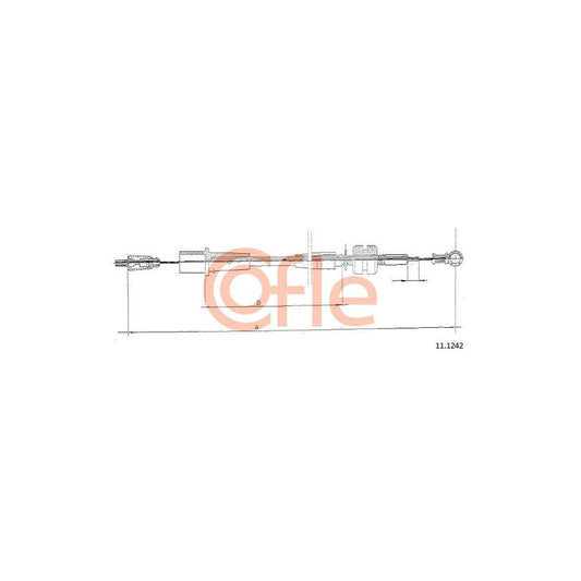 COFLE 11.1242 Throttle Cable for OPEL ASTRA | Duco Car Parts UK Car Parts